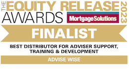 Equity Release Awards 2023 Finalist - Best Distributor for Adviser Support, Training & Development